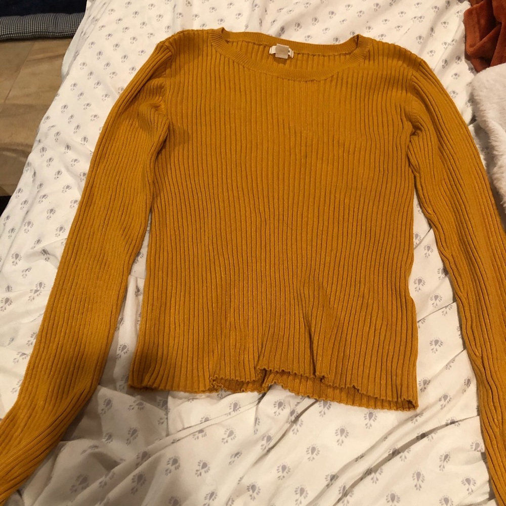 Garage mustard yellow sweater!